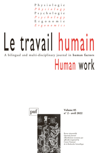 LE TRAVAIL HUMAIN 2022-2, VOL. 85, N.2