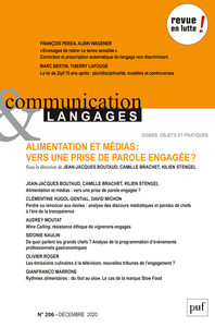 Communication et langages, 2020-4 (n° 206)