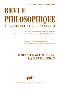 Revue philosophique 2020, t. 145 (3)