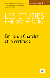 ETUDES PHILOSOPHIQUES 2023, N.3