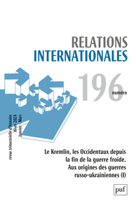 RELATIONS INTERNATIONALES 2023, N.196