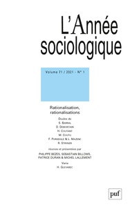 Annee sociologique 2021, vol. 71(1)