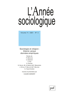 L'Année sociologique 2021-2