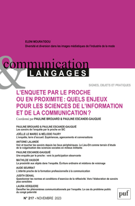 Communication et langages, 2023-3 (n° 217)