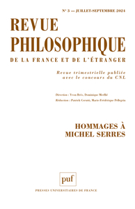 REVUE PHILOSOPHIQUE 2024, T. 149(3)