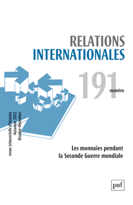 RELATIONS INTERNATIONALES 2022, N.191