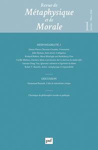 Revue de métaphysique et morale, 2026-1