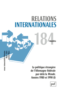 Relations internationales 2020, n.184