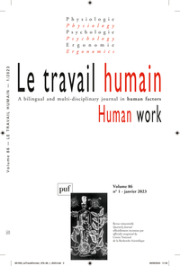 LE TRAVAIL HUMAIN 2023-1, VOL. 86, N.1