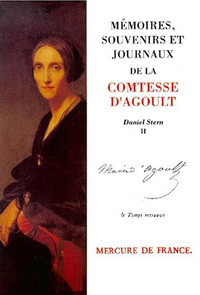 MEMOIRES, SOUVENIRS ET JOURNAUX DE LA COMTESSE D'AGOULT