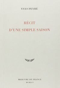 Récit d'une simple saison
