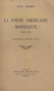 LA POESIE AMERICAINE MODERNISTE - 1910-1940)