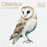 Calendrier oiseaux à l'aquarelle 2026