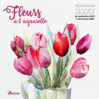 Calendrier Fleurs à l'aquarelle 2022