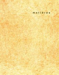 Matières, N°11