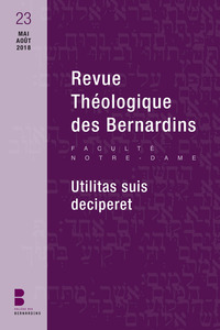 Revue Théologique des Bernardins n°23