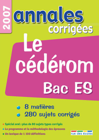 Annales corrigées CD Bac ES