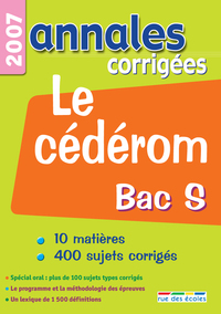 Annales corrigées CD bac S