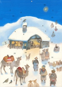 calendrier de l avent nativite sous la neige gantschev