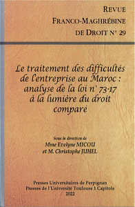 Le traitement des difficultés de l'entreprise au Maroc