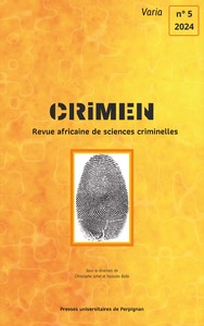 VARIA CRIMEN - REVUE AFRICAINE DE SCIENCES CRIMINELLES