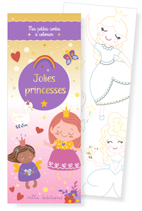 Jolies princesses - Mes petites cartes à colorier