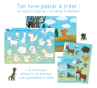 TON LIVRE POSTER A CREER : LES ANIMAUX SAUVAGES