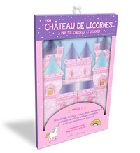 Pochette - Mon château de licornes à déplier, colorier et décorer !
