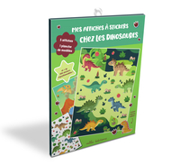Mes affiches à stickers - Chez les dinosaures