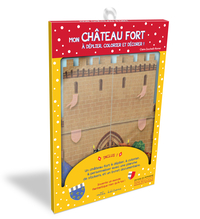 Pochette - Mon château fort à déplier, colorier et décorer !