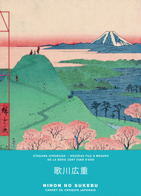 Carnet Utagawa Hiroshige / Nouveau Fuji à Méguro de la série cent vues d'Edo