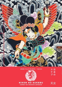 Jeune fille céleste - Ten'nyo - Carnets de croquis japonais