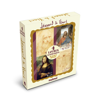 LIVRES MAGNETIQUES - LEONARD DE VINCI (1 COFFRET, 4 MAGNETS (FR-ING)