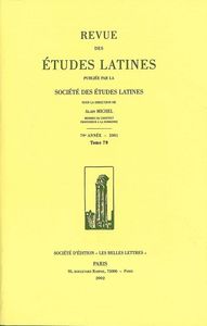Revue des études latines 2001, 79 - varia