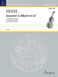 EDITION SCHOTT - SOUVENIR A ALBERT ET LIL - FOR VIOLONCELLO AND PIANO. CELLO AND PIANO. PARTITION ET