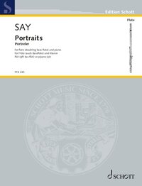 PORTRAITS - FOR FLUTE AND PIANO. OP. 101. FLUTE (ALSO BASSFLUTE) AND PIANO. PARTITION ET PARTIE.