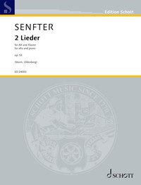 EDITION SCHOTT - 2 LIEDER - FOR ALTO AND PIANO. OP. 53. ALTO AND PIANO. ALTO/CONTRALTO. EDITION SEPA