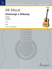 EDITION SCHOTT - HOMENAJE A DEBUSSY - URTEXT. GUITAR.