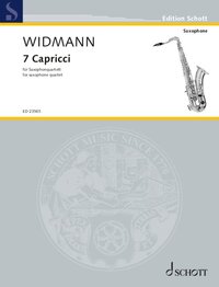 EDITION SCHOTT - 7 CAPRICCI - FOR SAXOPHONE QUARTET. SAXOPHONE QUARTET. PARTITION ET PARTIES.