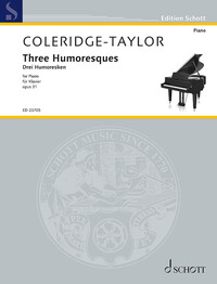 EDITION SCHOTT - THREE HUMORESQUES - OP. 31. PIANO. EDITION SEPAREE.