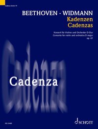 CADENZA - VOL. 19 - CADENZAS - CONCERTO FOR VIOLIN AND ORCHESTRA D MAJOR OP. 61 BY LUDWIG VAN BEETHO