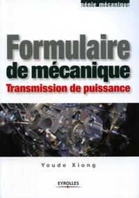 Formulaire de mécanique