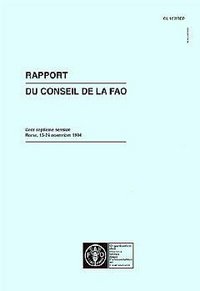 RAPPORT DU CONSEIL DE LA FAO 107EME SESSION ROME 1524 NOVEMBRE 1994