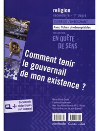 COMMENT TENIR LE GOUVERNAIL DE MON EXISTENCE ? - GUIDE DE L'ENSEIGNANT