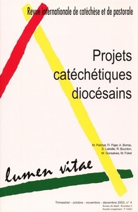 Lumen vitae 2003/4 Projets catéchétiques diocésains