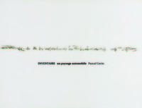 Pascal Cavin Inventaire, un paysage automobile /anglais