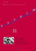 Essaim 11 - Formations des analystes, transmission de la psychanalise