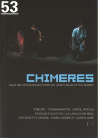 Chimères 53 - Varia