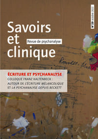 Savoirs et clinique 29 - Ecriture et psychanalyse