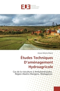 Etudes Techniques D'amenagement Hydroagricole